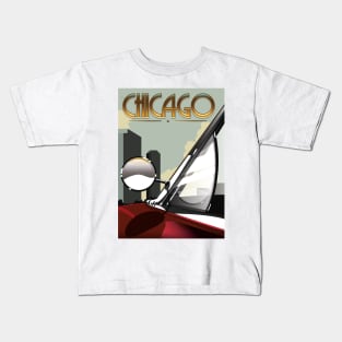 Chicago Travel poster Kids T-Shirt